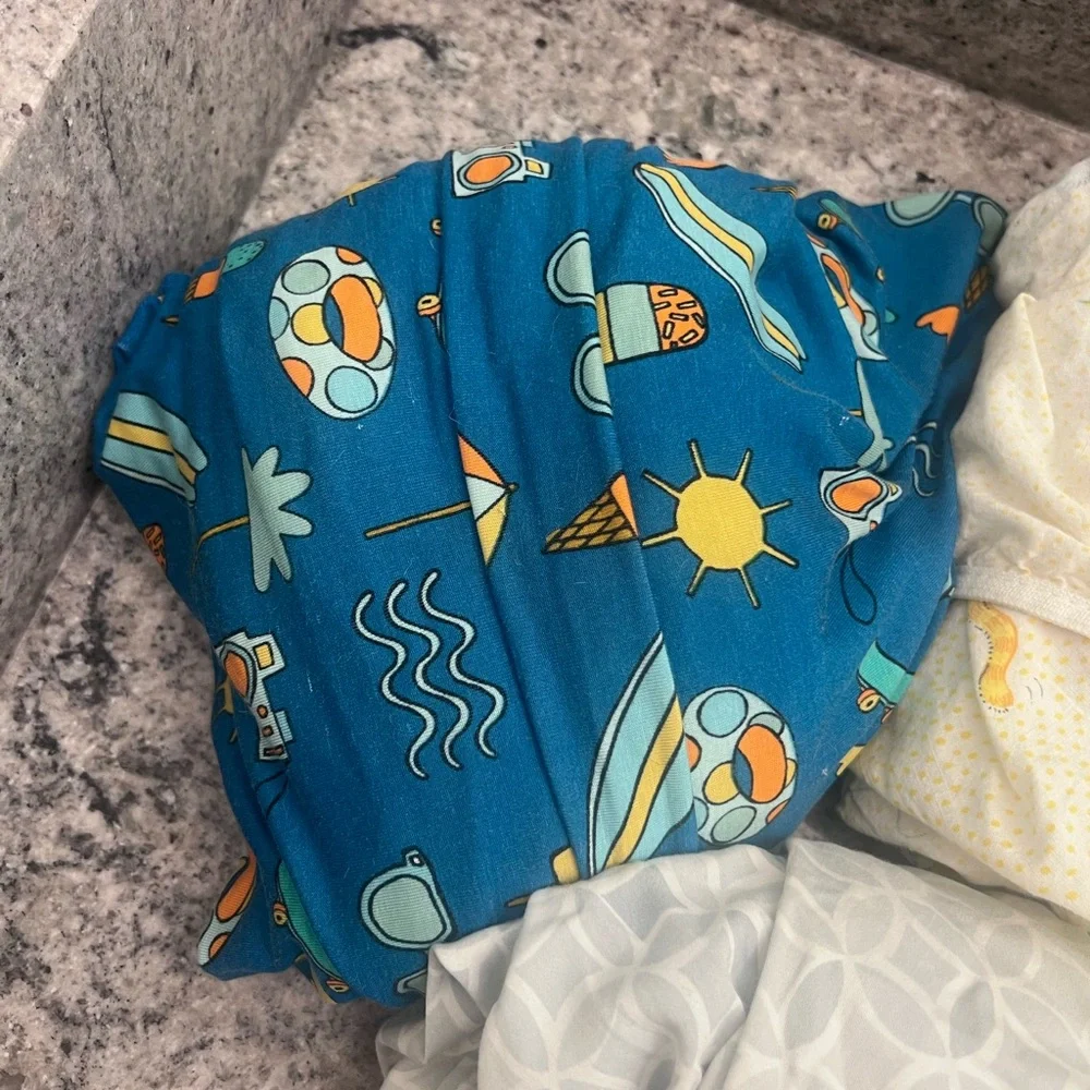 Set of 3 Baby Bed Fitted Sheets- Little Sleepies